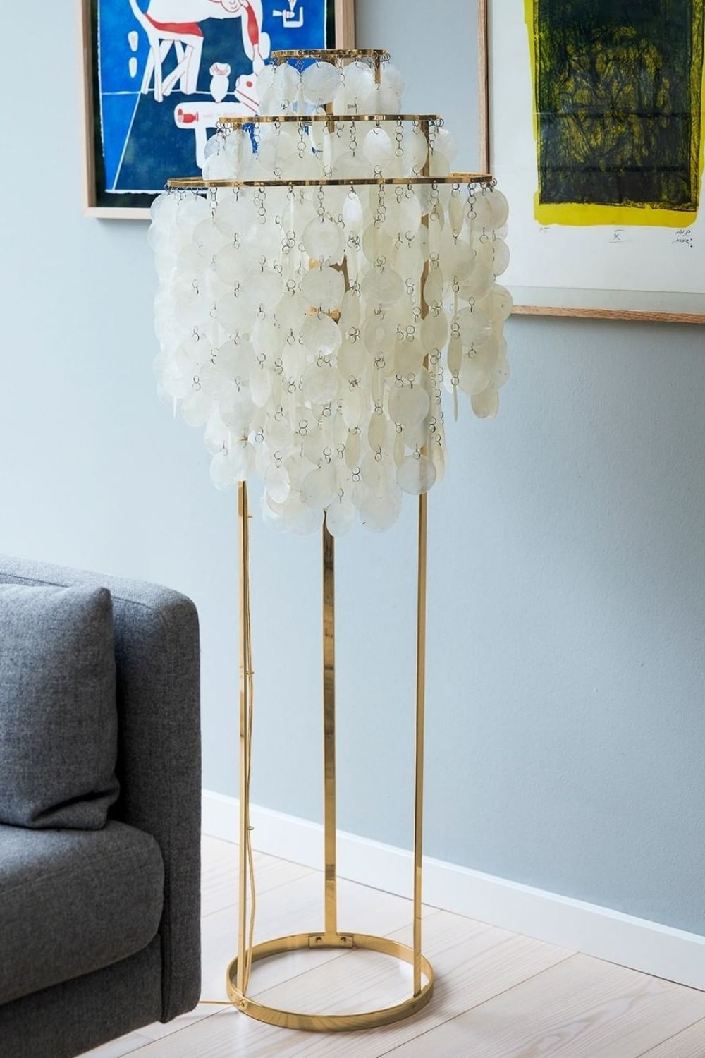 Vintage Shell Floor Lamp