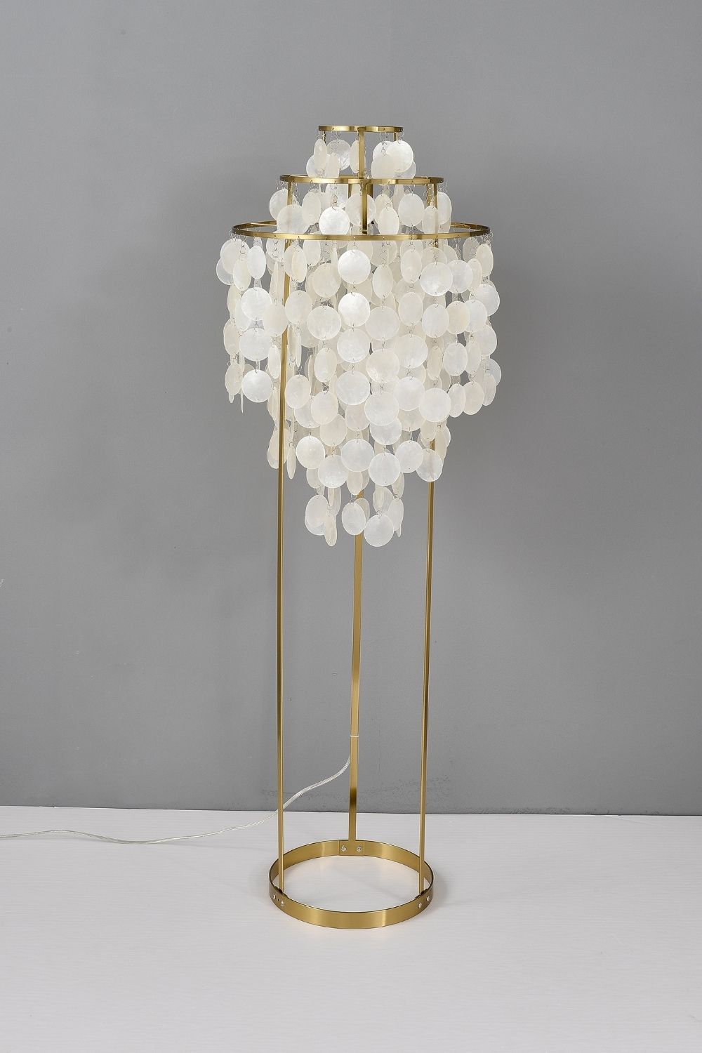 Vintage Shell Floor Lamp