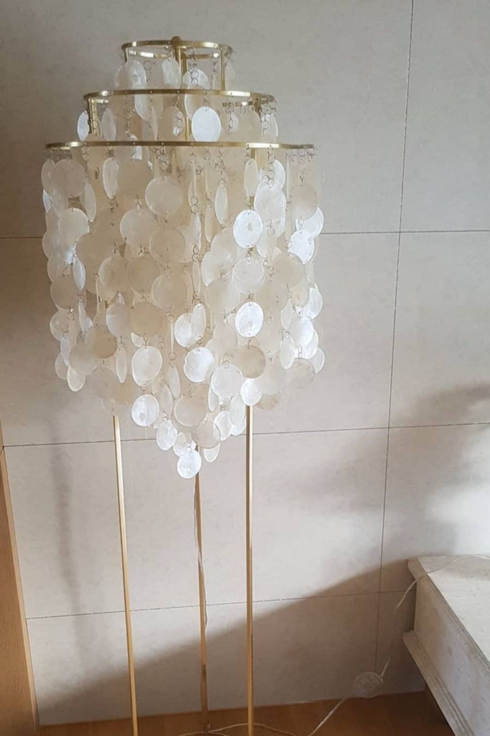 Vintage Shell Floor Lamp