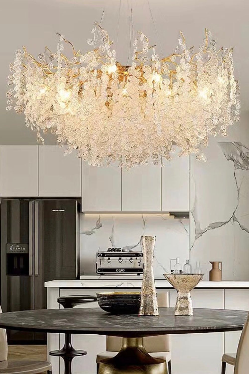 Shiro Noda Crystal Chandeliers - SamuLighting