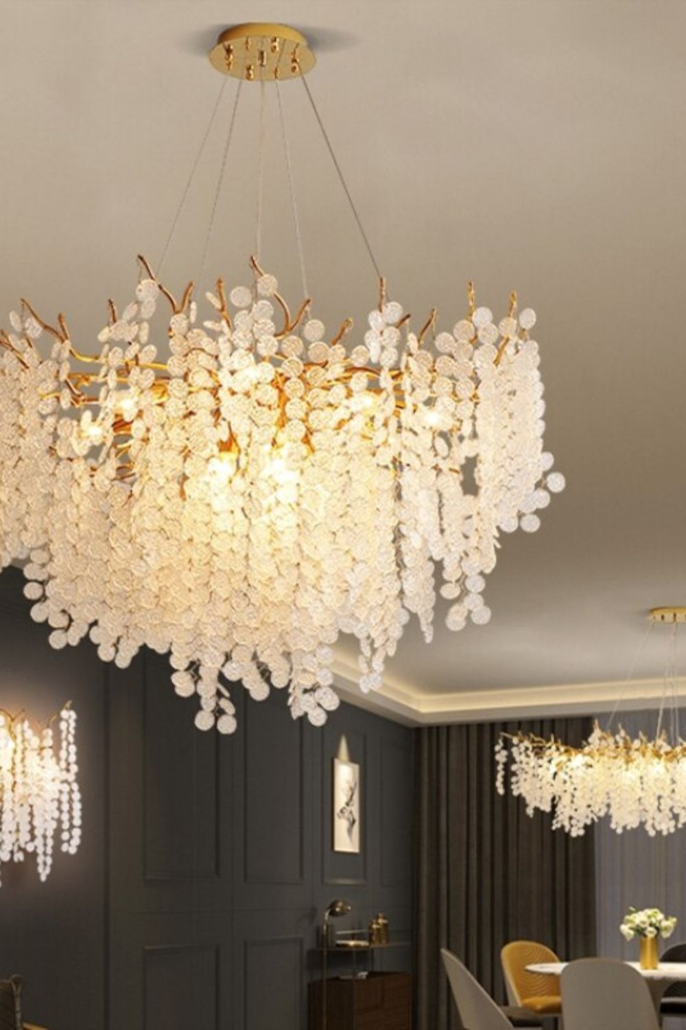 Shiro Noda Crystal Chandeliers - SamuLighting