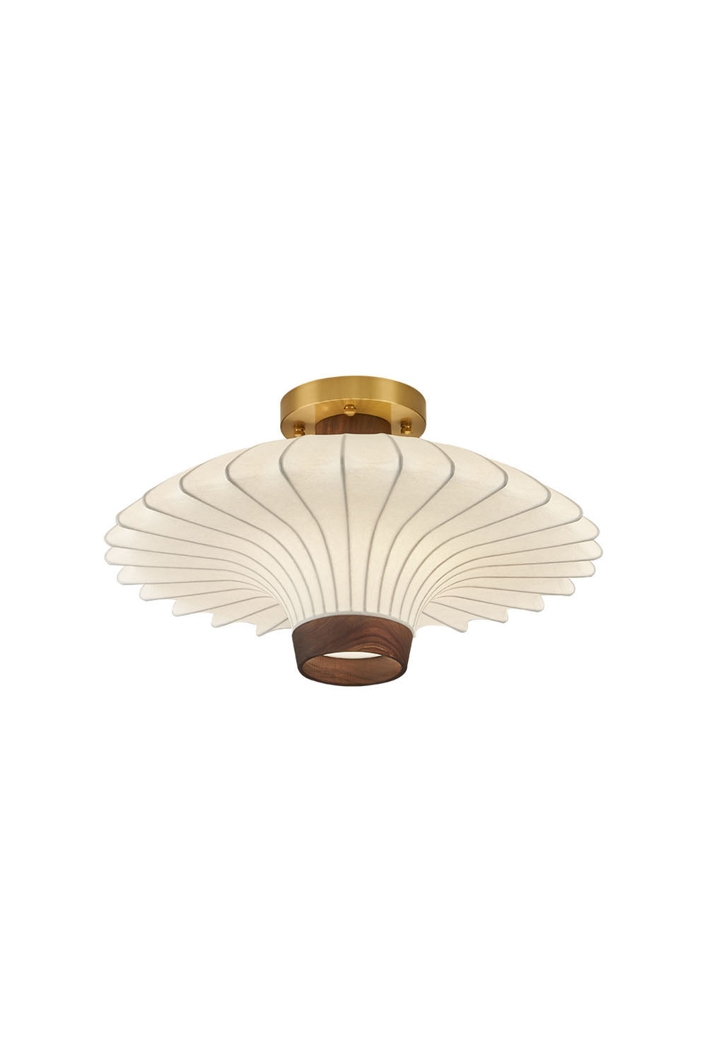 Silk Solid Wood Ceiling Lamp