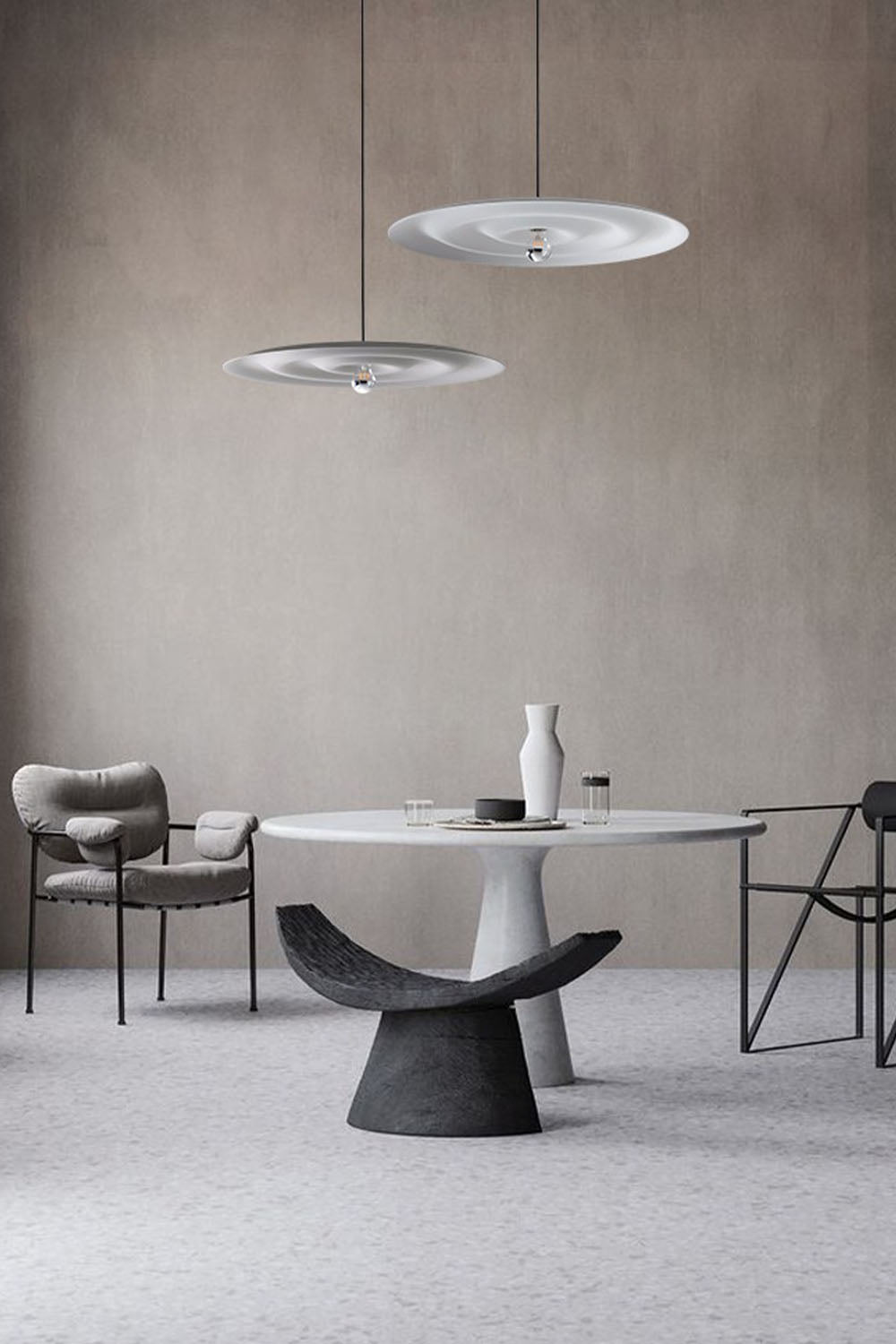 Simple Frisbee Pendant Light