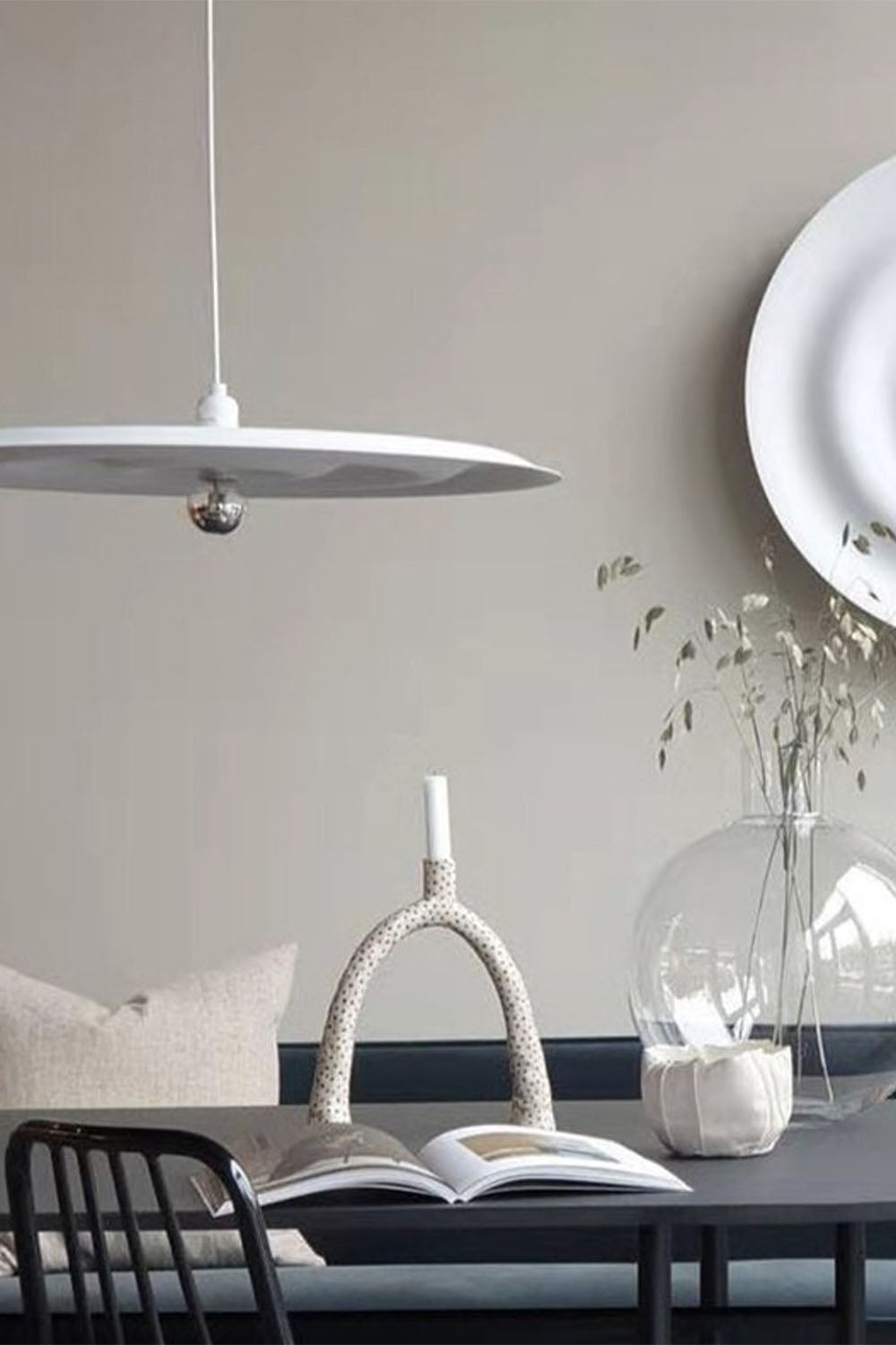 Simple Frisbee Pendant Light