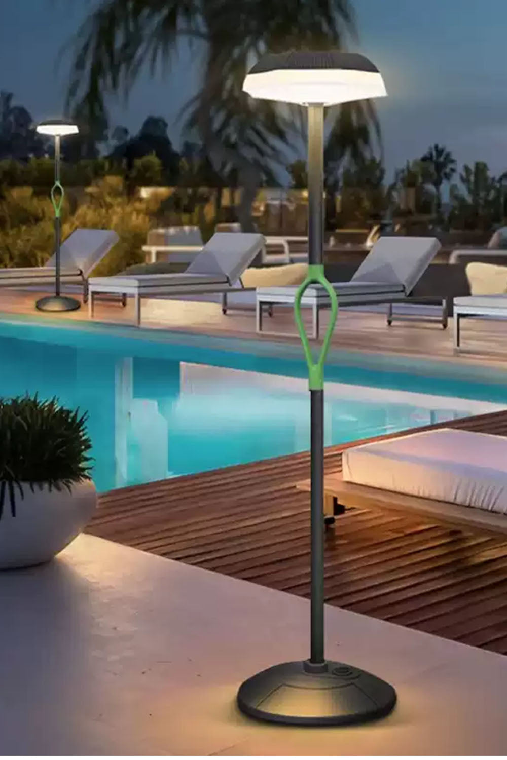 Simple Portable Outdoor Rechargeable Floor Lamp