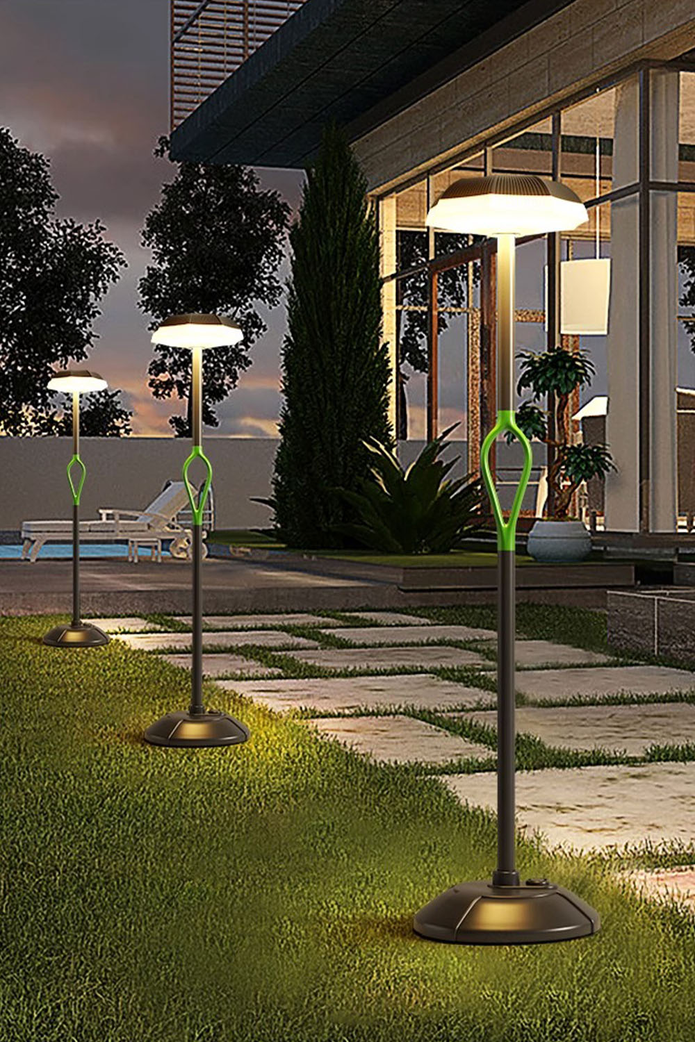 Simple Portable Outdoor Rechargeable Floor Lamp
