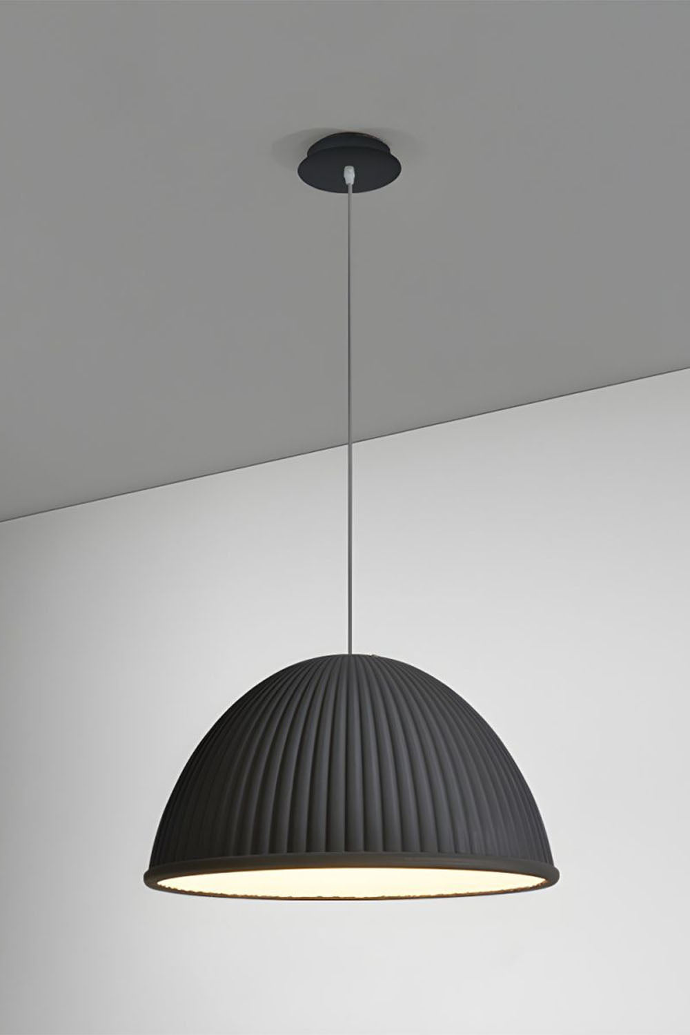 Simple Semicircular Inverted Pendant Light