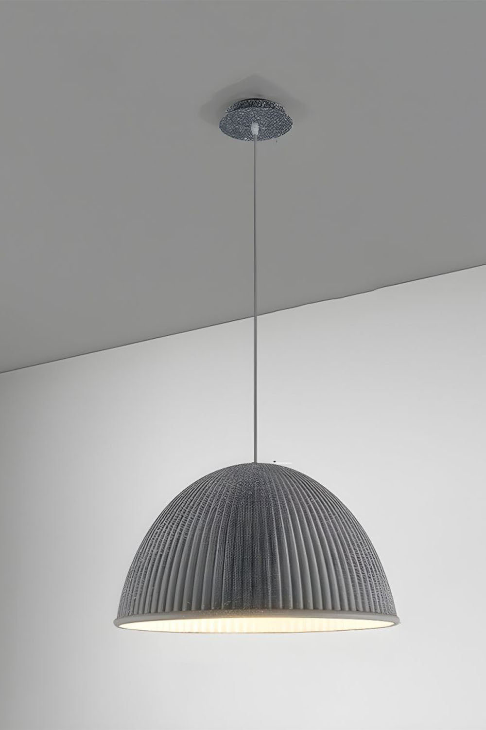 Simple Semicircular Inverted Pendant Light