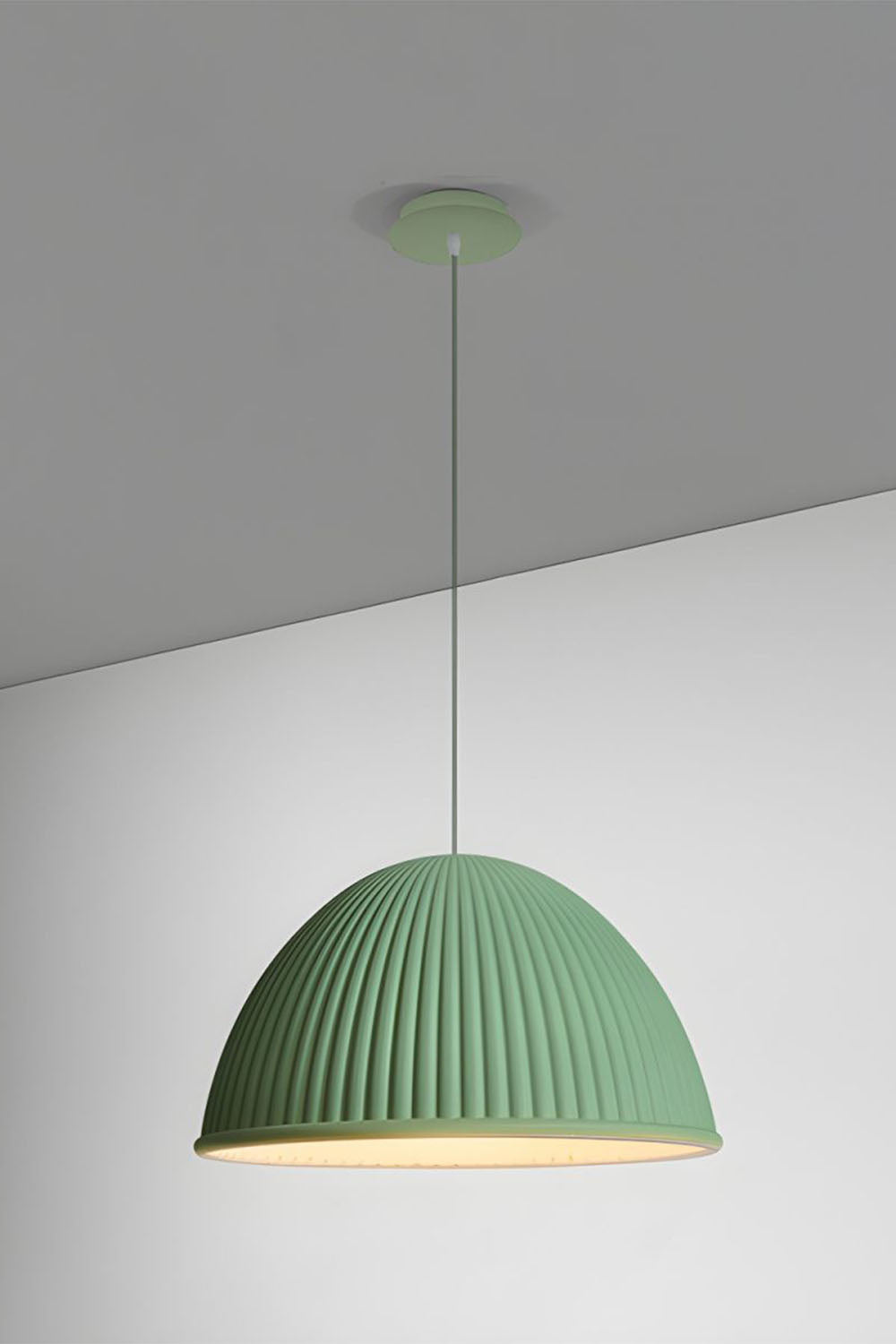 Simple Semicircular Inverted Pendant Light