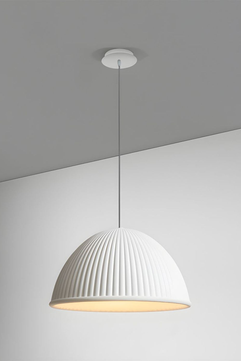 Simple Semicircular Inverted Pendant Light