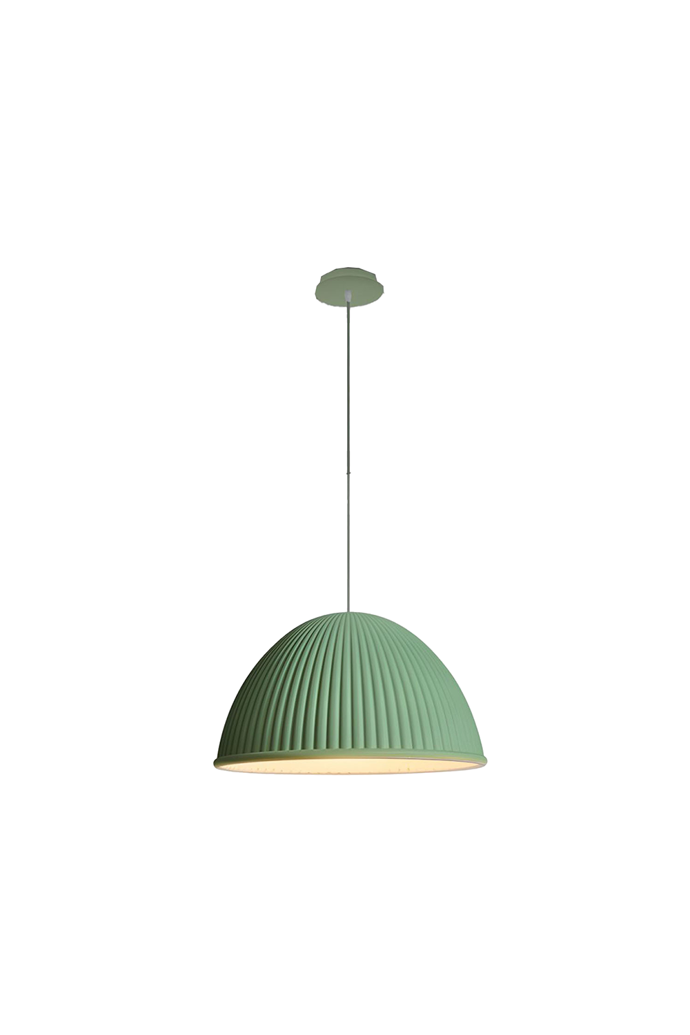 Simple Semicircular Inverted Pendant Light