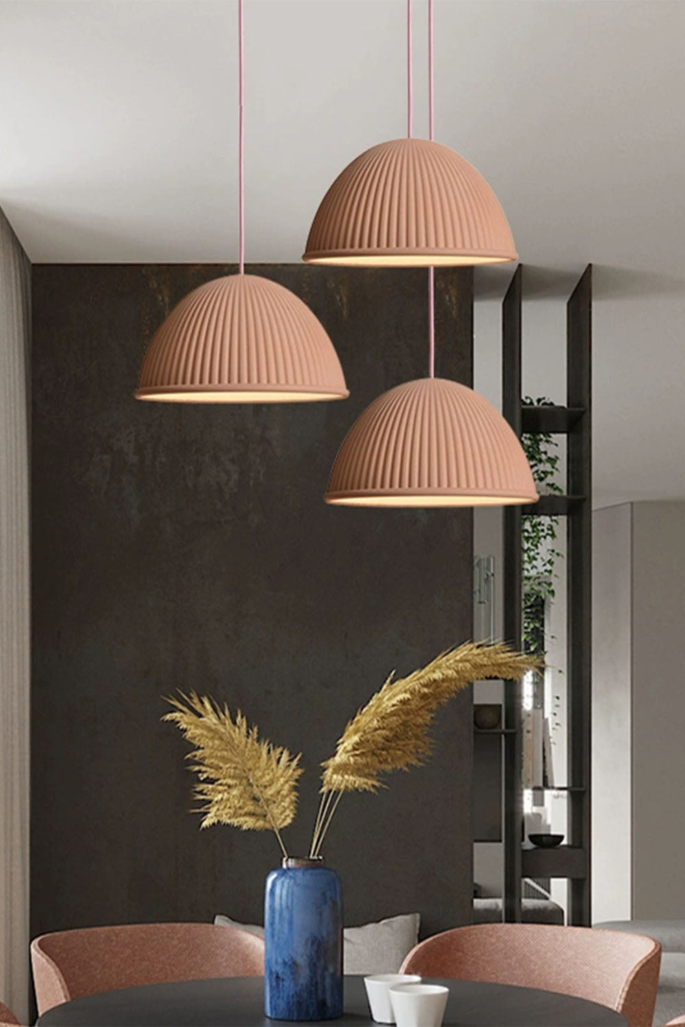 Simple Semicircular Inverted Pendant Light
