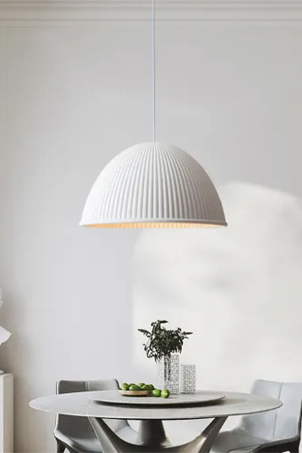 Simple Semicircular Inverted Pendant Light