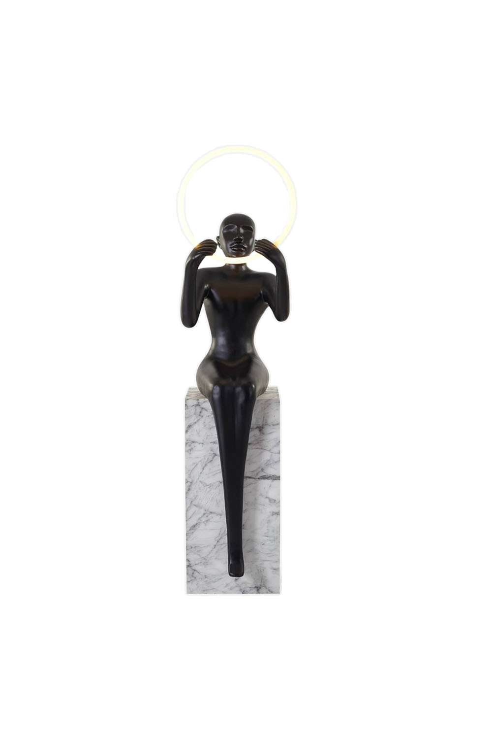 Sitting Sculpture Floor Lamp