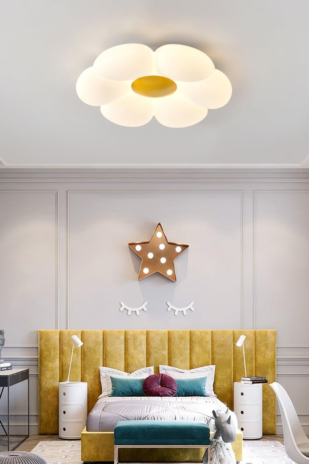 Six-leaf Flower Ceiling Lamp