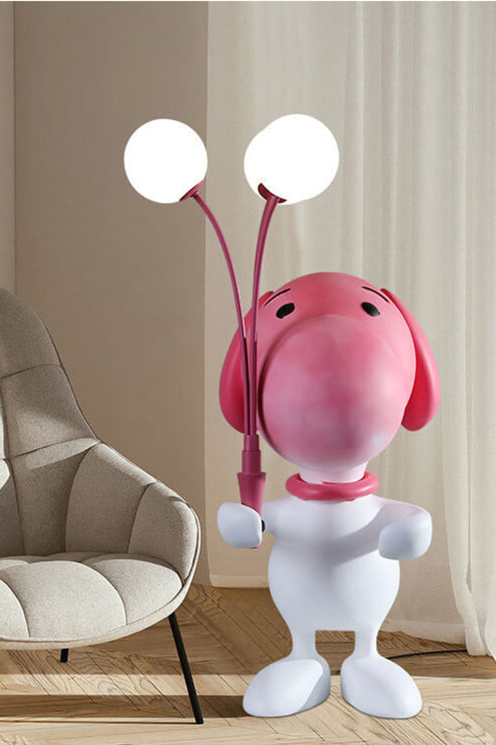 Snoopy Sculpture Table Lamp