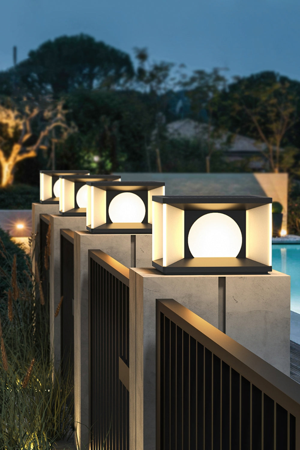 Solar fence column lamp - SamuLighting