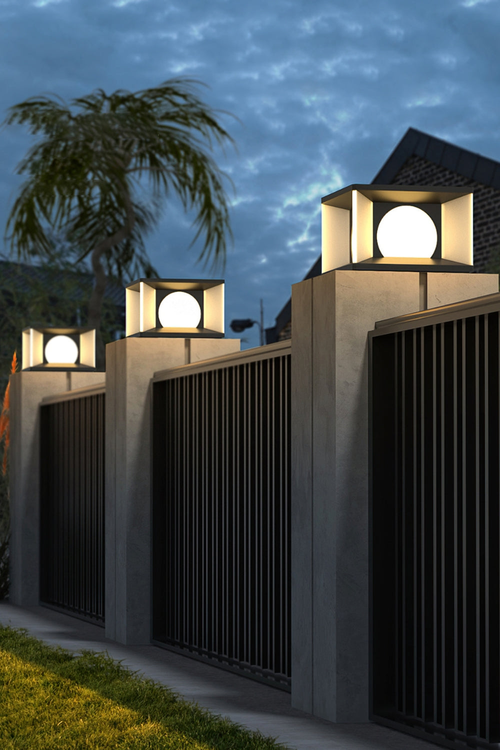 Solar fence column lamp - SamuLighting