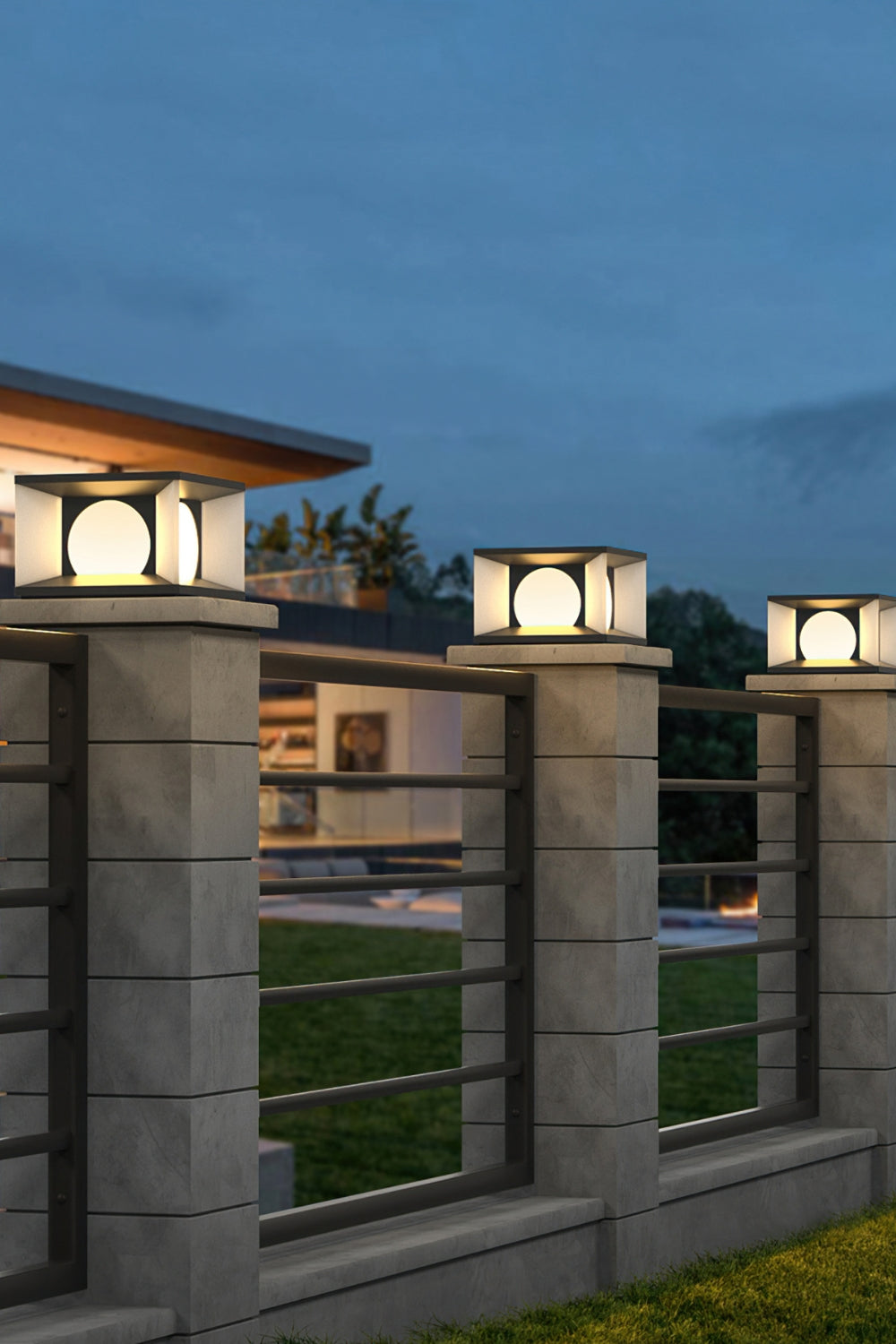 Solar fence column lamp - SamuLighting