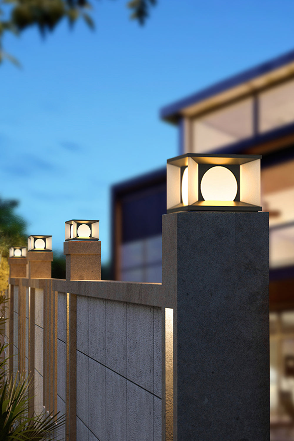 Solar fence column lamp - SamuLighting