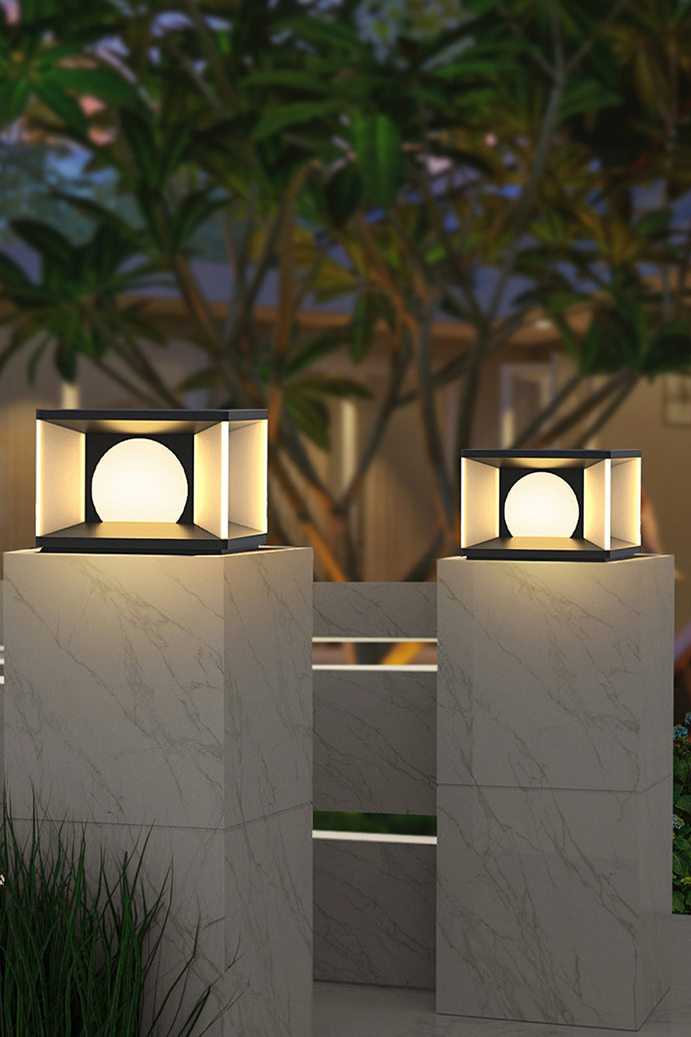 Solar fence column lamp - SamuLighting