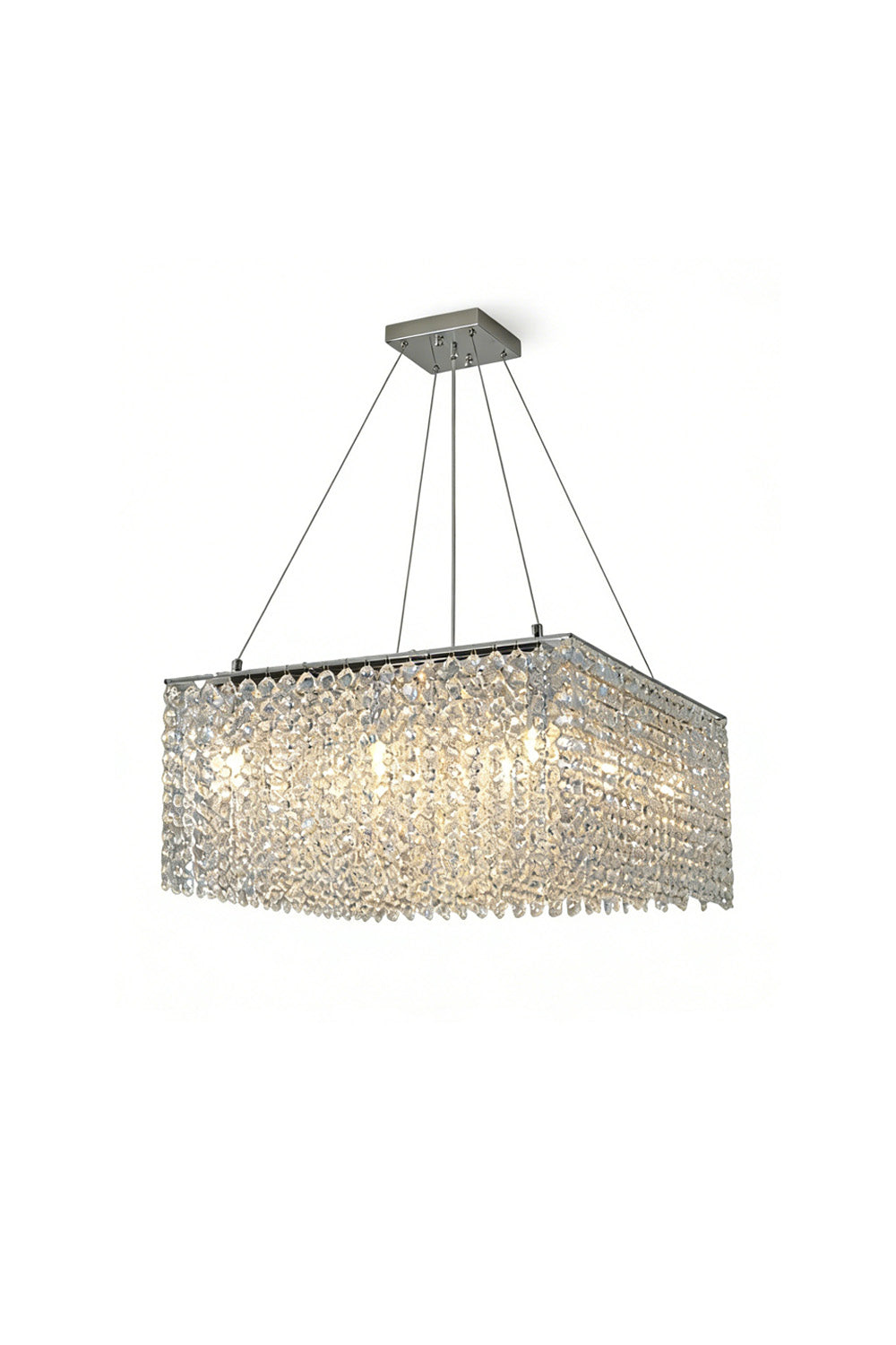 Sparkling Crystal Frame Chandelier