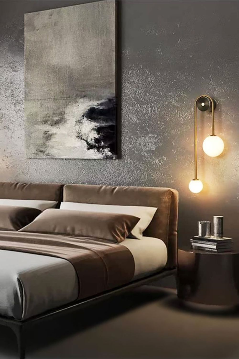 Spherical Light Luxury Wall Lamp