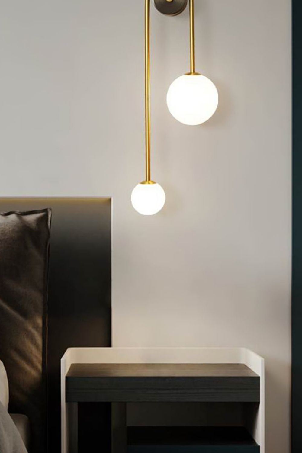 Spherical Light Luxury Wall Lamp