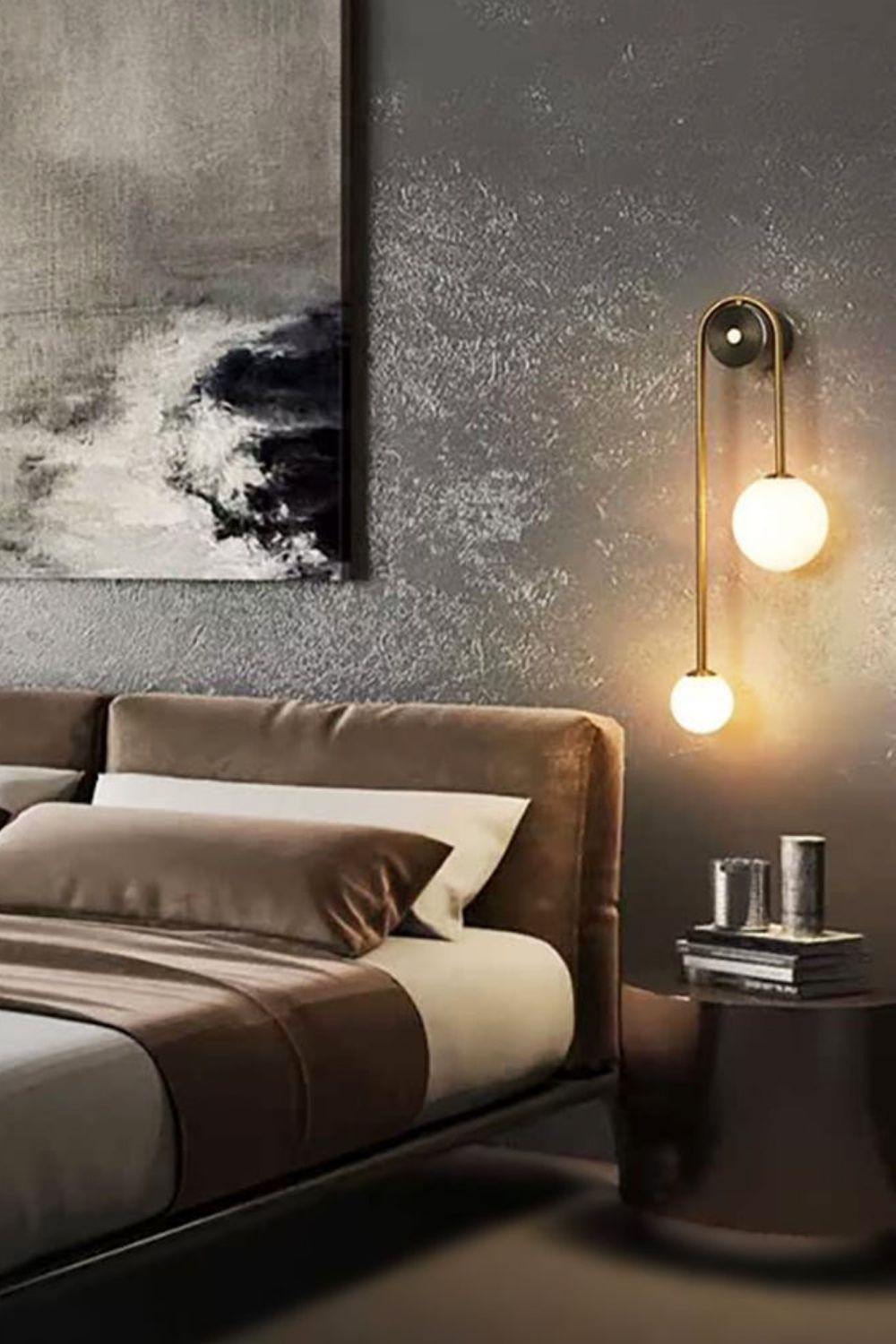 Spherical Light Luxury Wall Lamp