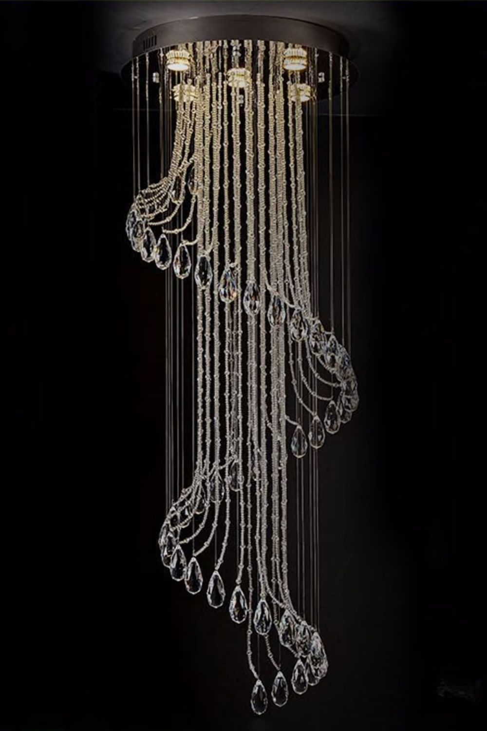 Spiral Crystal Chandelier - SamuLighting