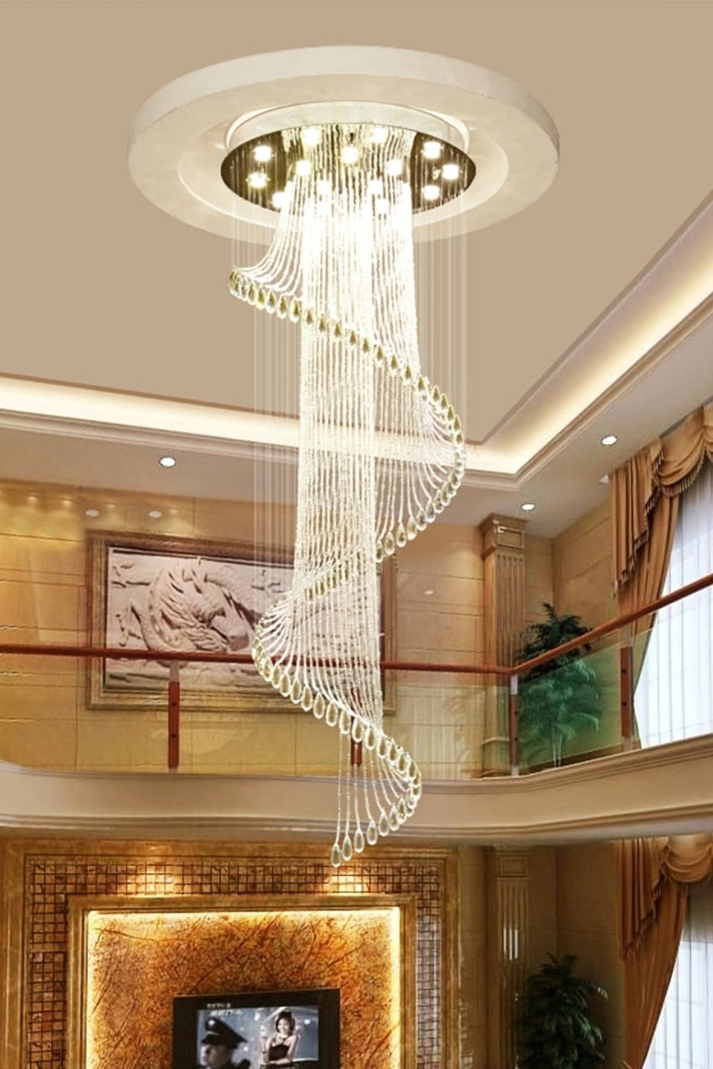 Spiral Crystal Chandelier - SamuLighting