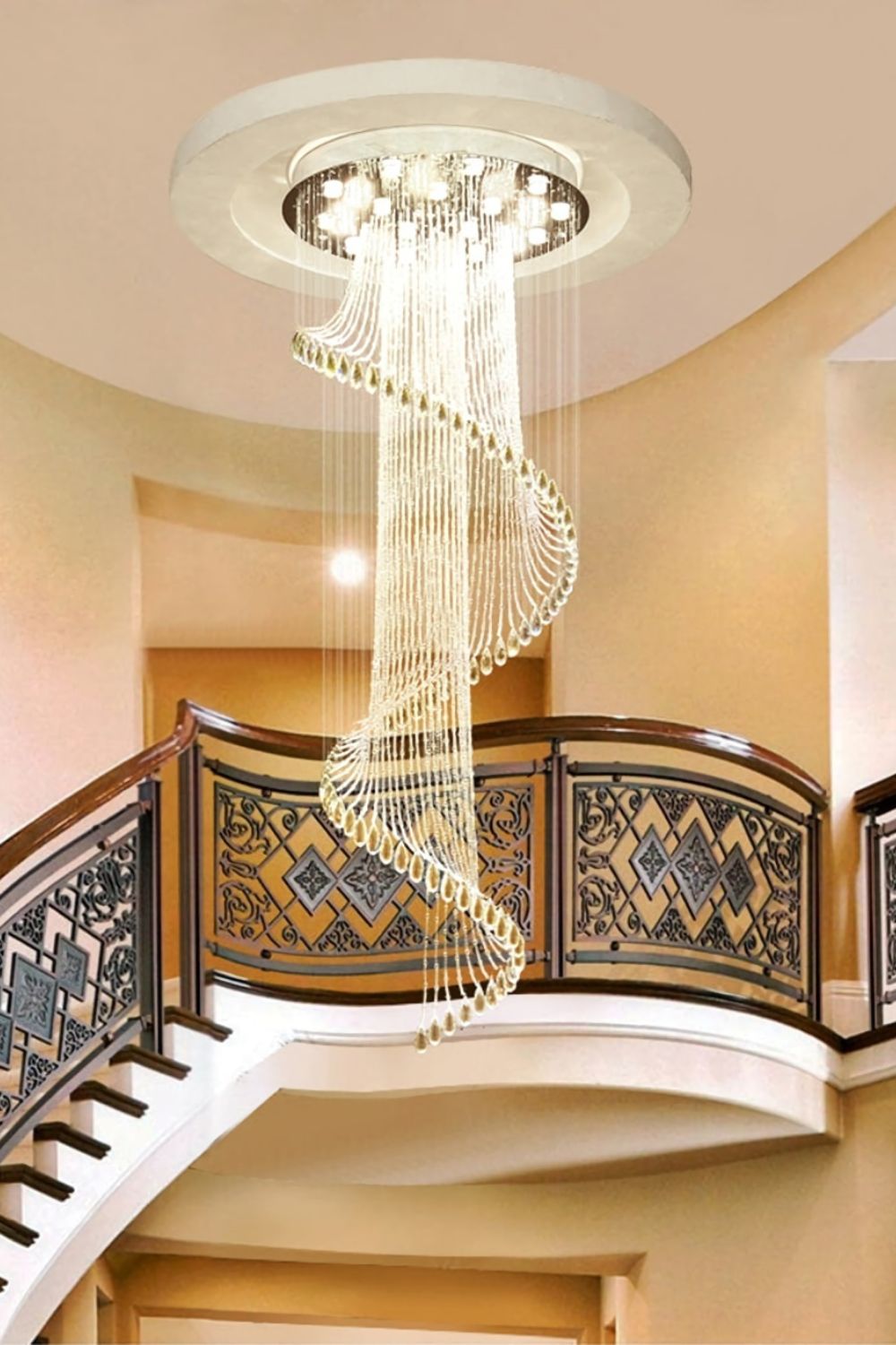 Spiral Crystal Chandelier - SamuLighting