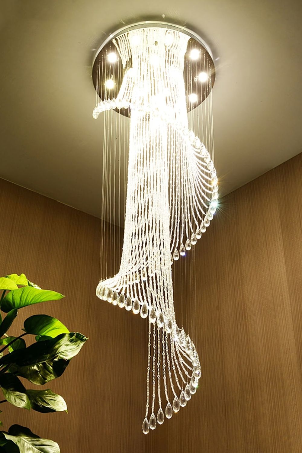 Spiral Crystal Chandelier - SamuLighting