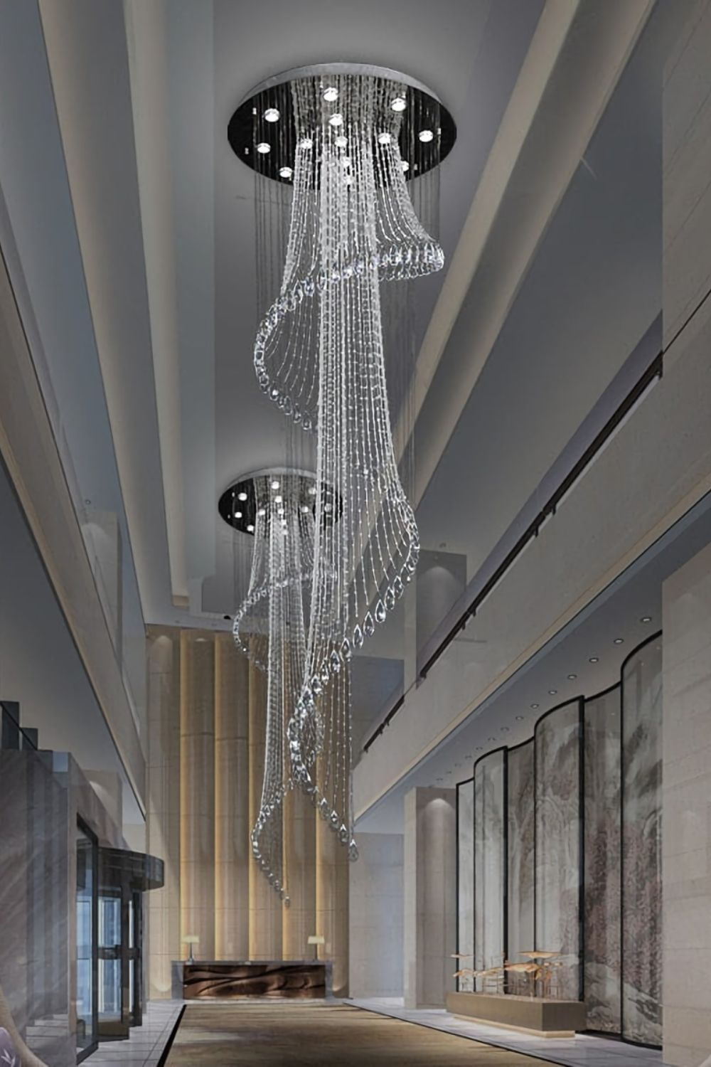 Spiral Crystal Chandelier - SamuLighting