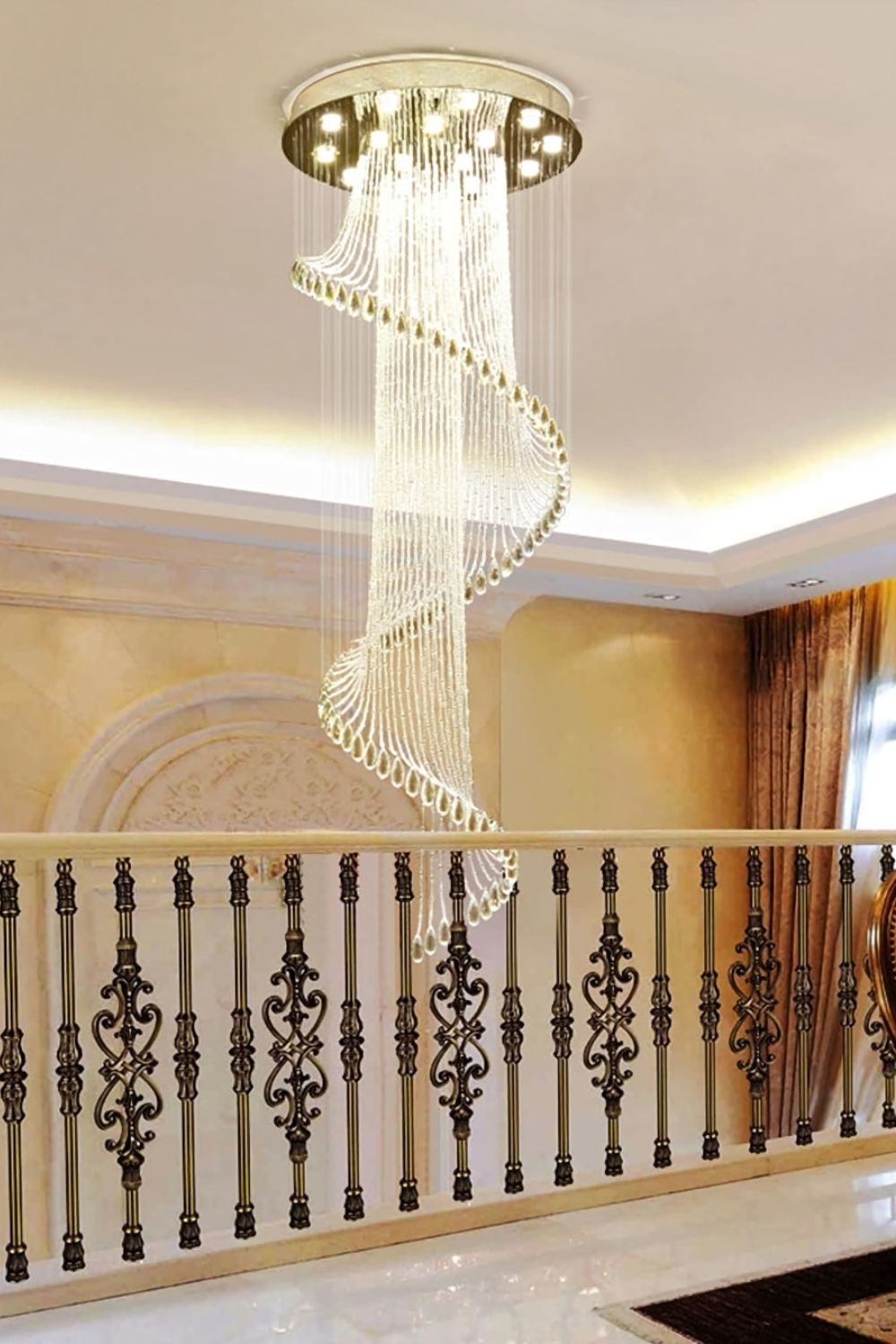 Spiral Crystal Chandelier - SamuLighting