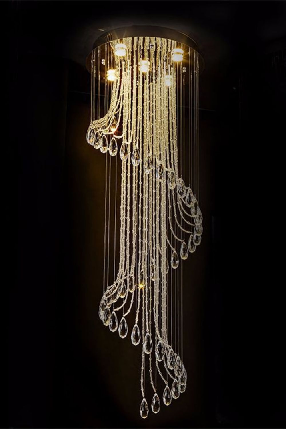 Spiral Crystal Chandelier - SamuLighting