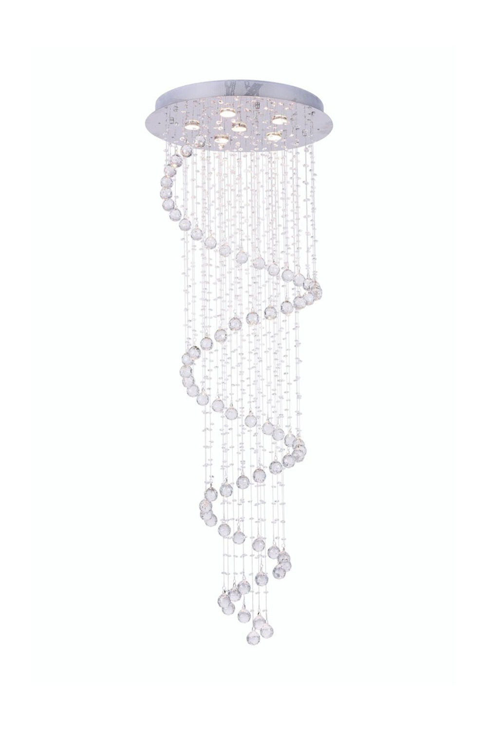 Spiral Raindrop Crystal Chandelier - SamuLighting