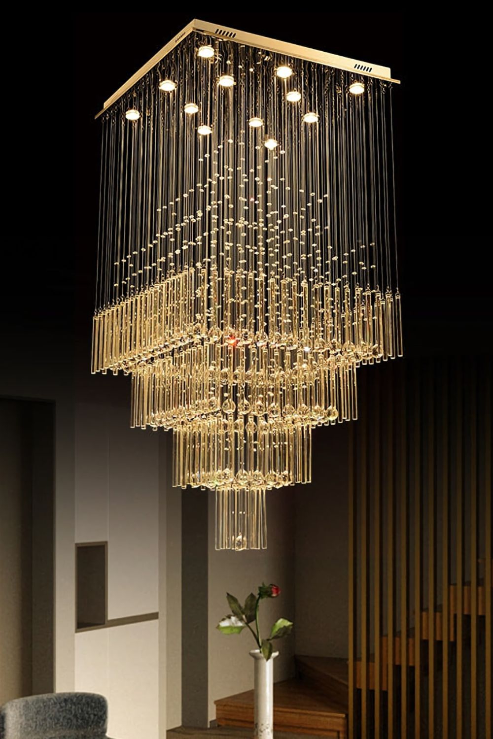 Square Crystal Chandelier - SamuLighting