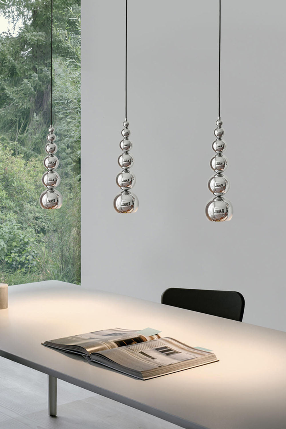 Stainless Steel Ball Pendant Light