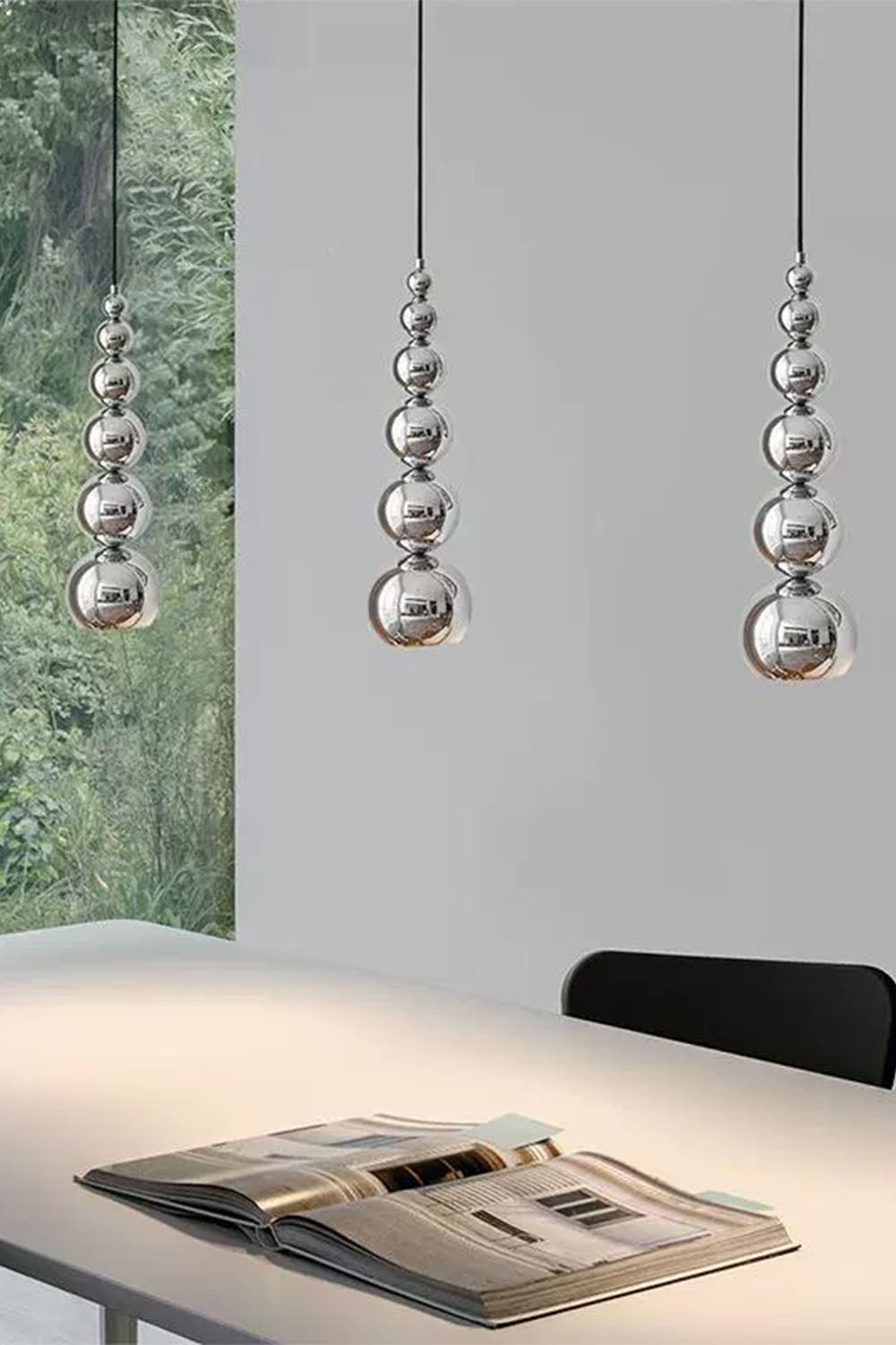 Stainless Steel Ball Pendant Light