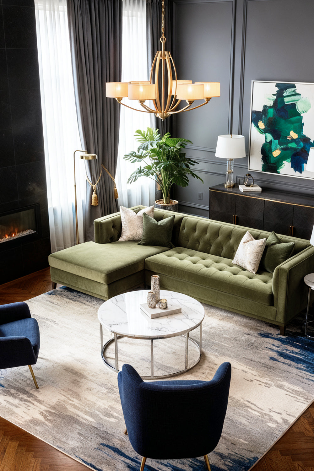 Stiffel Avira Chandelier