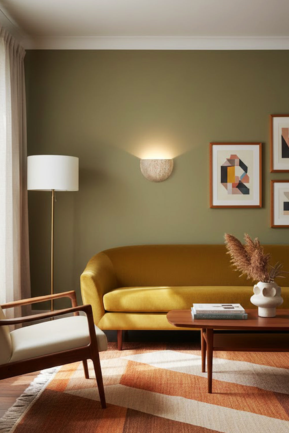 Stone Bowl Wall Light