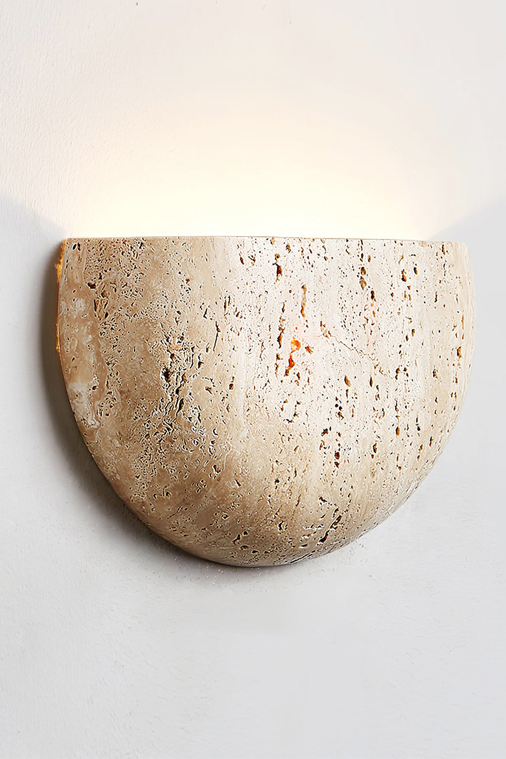 Stone Bowl Wall Light