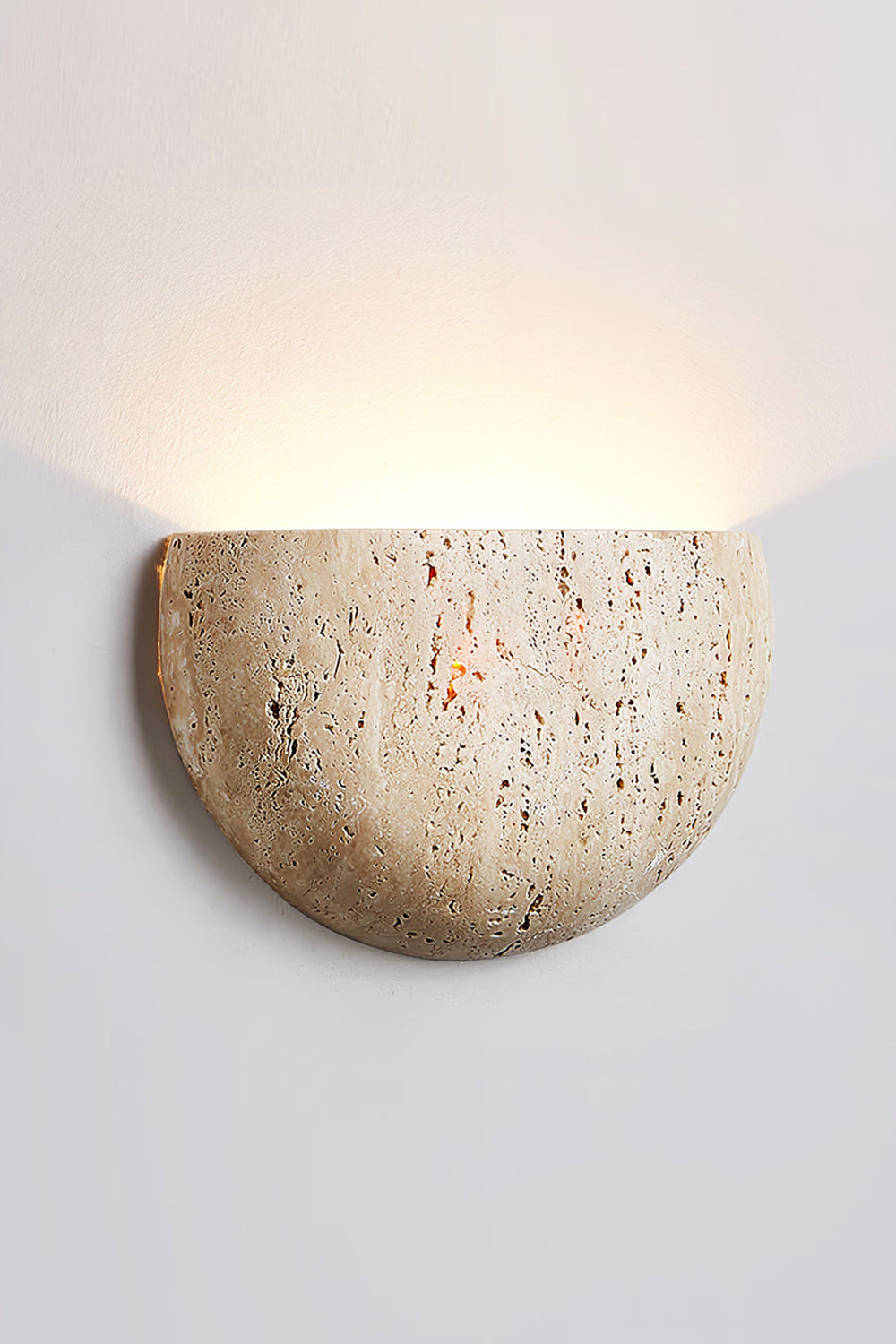 Stone Bowl Wall Light