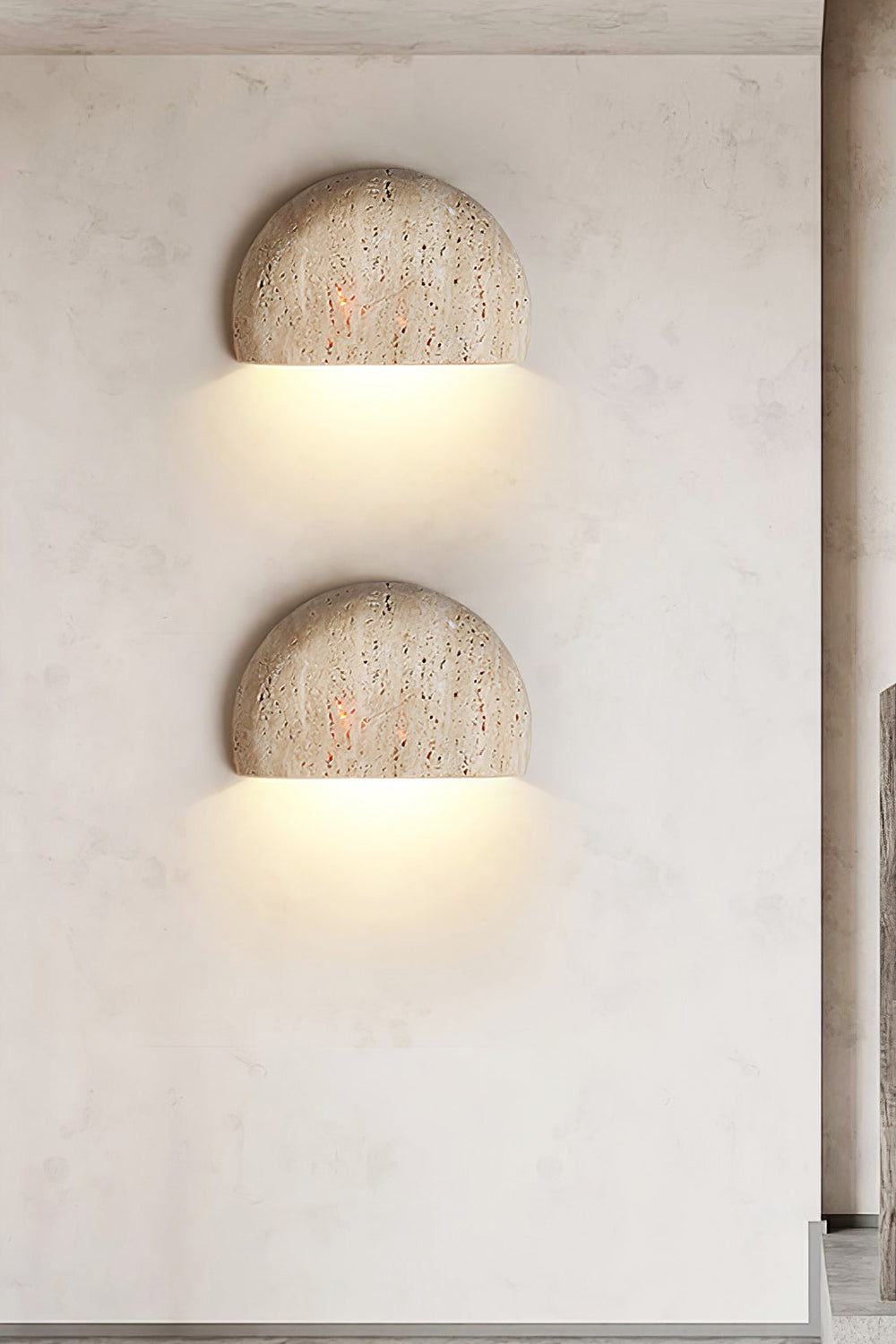 Stone Bowl Wall Light