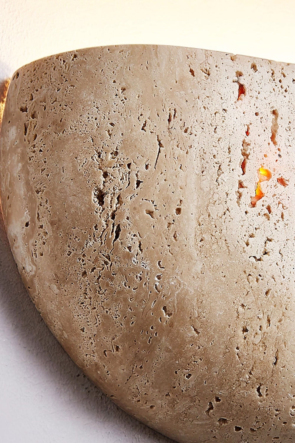 Stone Bowl Wall Light