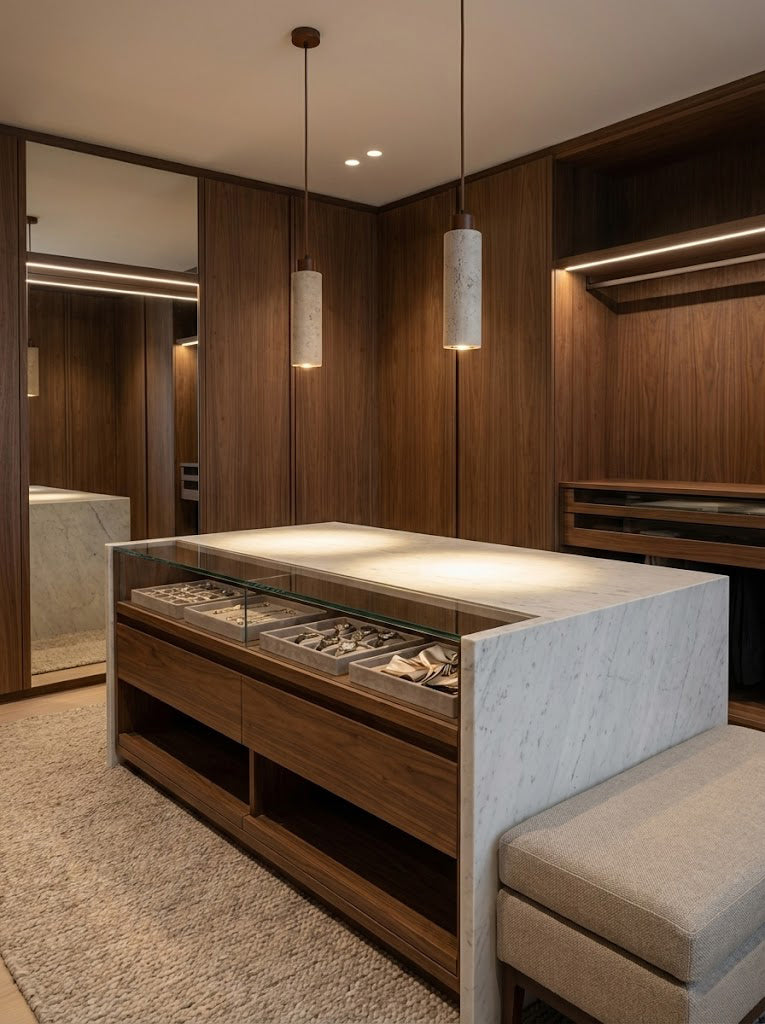 Stone Cylinder Pendant Light