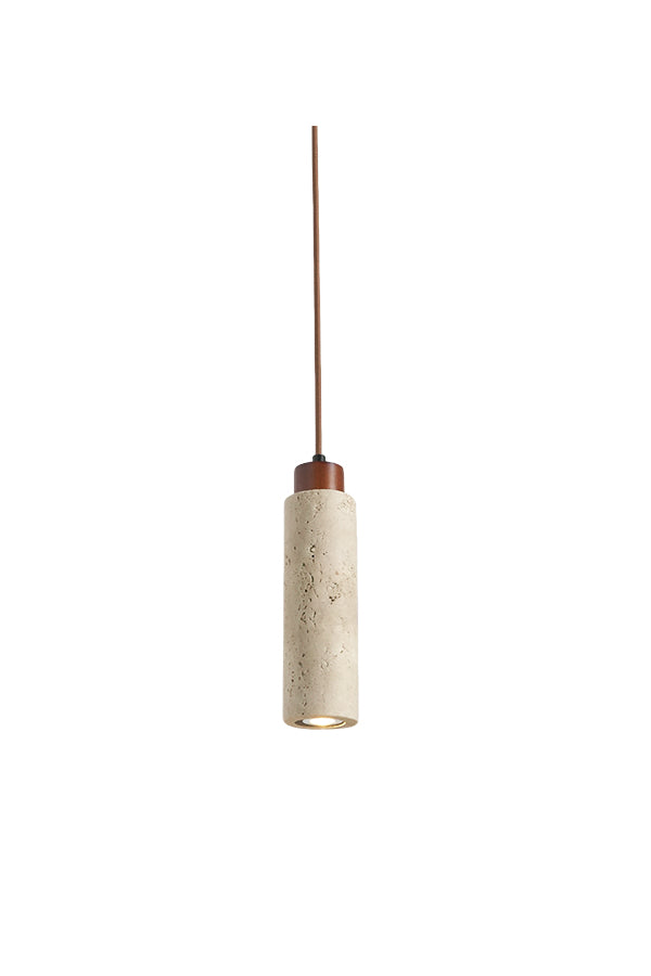 Stone Cylinder Pendant Light