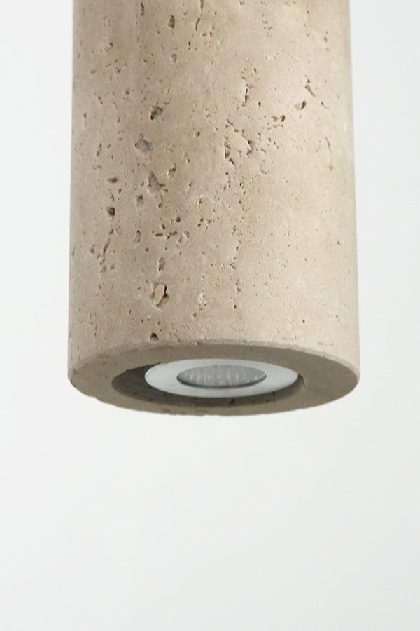 Stone Cylinder Pendant Light