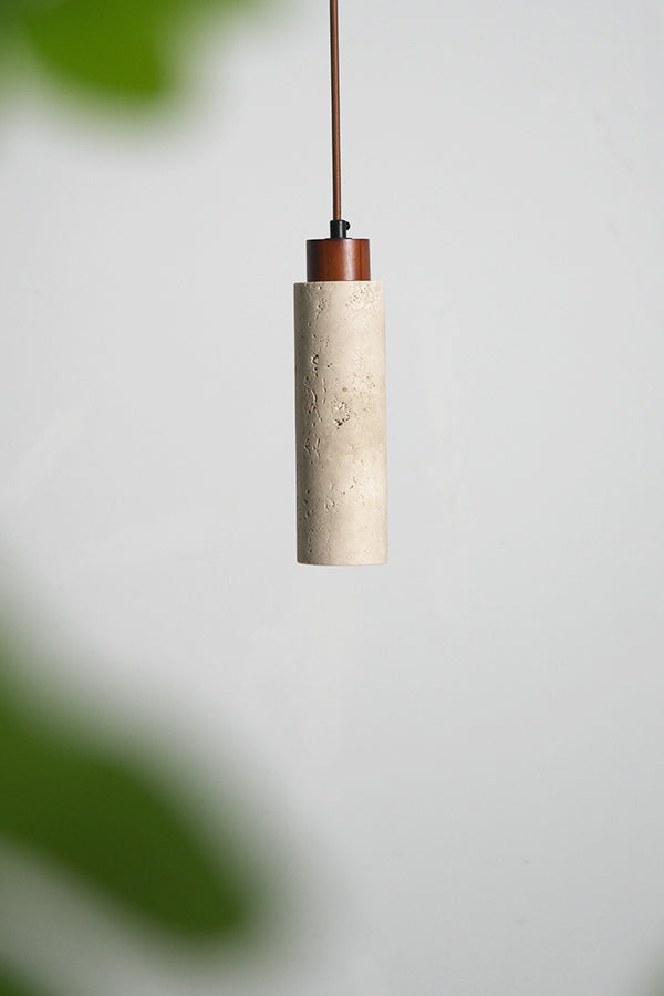 Stone Cylinder Pendant Light